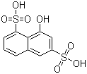 structure of CAS# 117-43-1, 8-Hydroxynaphthalene-1,6-disulfonic acid;Andresen's acid