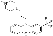 structure of CAS# 117-89-5, Trifluoperazine;10-[3-(4-Methylpiperazin-1-yl)propyl]-2-trifluoromethyl-10H-phenothiazine