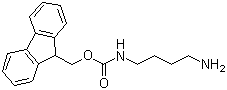 structure of CAS# 117048-49-4, N-(4-Aminobutyl)carbamic acid 9H-fluoren-9-ylmethyl ester