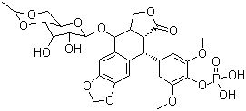 结构式 CAS# 117091-64-2, 磷酸依托泊甙; 依托泊苷磷酸酯