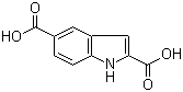 结构式 CAS# 117140-77-9, 吲哚-2,5-二甲酸