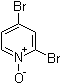 结构式 CAS# 117196-08-4, 2,4-二溴吡啶-N-氧化物