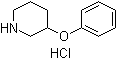结构式 CAS# 1171992-10-1, 3-苯氧基哌啶盐酸盐
