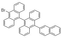 结构式 CAS# 1172087-81-8, 10-溴-10'-(2-萘基)-9,9'-联蒽