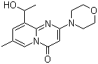 结构式 CAS# 1173900-35-0, 9-(1-羟基乙基)-7-甲基-2-(吗啉-4-基)-4H-吡啶并[1,2-a]嘧啶-4-酮