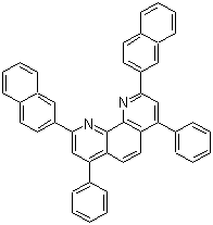 结构式 CAS# 1174006-43-9, 2,9-双(萘-2-基)-4,7-二苯基-1,10-菲罗啉