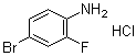 结构式 CAS# 1174029-29-8, 4-溴-2-氟苯胺盐酸盐