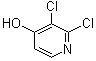 结构式 CAS# 1174047-06-3, 2,3-二氯-4-吡啶醇
