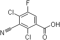 结构式 CAS# 117528-58-2, 2,4-二氯-3-氰基-5-氟苯甲酸