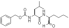 structure of CAS# 117591-20-5, Calpeptin;N-[N-[(Phenylmethoxy)carbonyl]-L-leucyl]-L-norleucinal