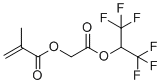 structure of CAS# 1176273-30-5, 2-Methyl-2-propenoic acid 2-oxo-2-[2,2,2-trifluoro-1-(trifluoromethyl)ethoxy]ethyl ester