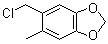 结构式 CAS# 117661-72-0, 5-(氯甲基)-6-甲基-1,3-苯并二恶茂