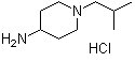structure of CAS# 1177306-12-5, 1-(2-Methylpropyl)-4-piperidinamine hydrochloride (1:1)