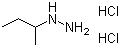 structure of CAS# 1177361-36-2, Butan-2-ylhydrazine dihydrochloride;1-sec-Butylhydrazine dihydrochloride