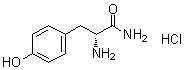 结构式 CAS# 117888-79-6, D-酪氨酰胺盐酸盐