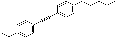 结构式 CAS# 117923-34-9, 1-乙基-4-[2-(4-己基苯基)乙炔基]苯