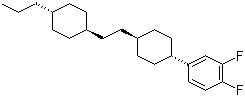 structure of CAS# 117943-37-0, 1,2-Difluoro-4-[trans-4-[2-(trans-4-propylcyclohexyl)ethyl]cyclohexyl]benzene