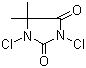 structure of CAS# 118-52-5, 1,3-Dichloro-5,5-dimethylhydantoin