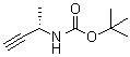 结构式 CAS# 118080-79-8, ((1S)-1-甲基-2-丙炔-1-基)氨基甲酸叔丁酯