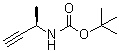 structure of CAS# 118080-82-3, N-[(1R)-1-Methyl-2-propyn-1-yl]carbamic acid 1,1-dimethylethyl ester