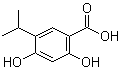 结构式 CAS# 1184181-48-3, 5-异丙基-2,4-二羟基苯甲酸