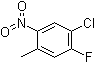 结构式 CAS# 118664-99-6, 1-氯-2-氟-4-甲基-5-硝基苯
