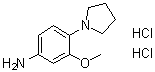 结构式 CAS# 1186663-17-1, 3-甲氧基-4-(1-吡咯烷基)苯胺二盐酸盐