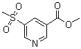 结构式 CAS# 1186663-66-0, 5-(甲基磺酰基)-3-吡啶羧酸甲酯