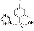 结构式 CAS# 118689-07-9, 2-(2,4-二氟苯基)-3-(1H-1,2,4-三氮唑-1-基)-1,2-丙二醇