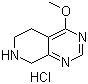 structure of CAS# 1187830-77-8, 5,6,7,8-Tetrahydro-4-methoxypyrido[3,4-d]pyrimidine hydrochloride