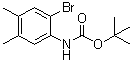 结构式 CAS# 1187926-96-0, (2-溴-4,5-二甲基苯基)氨基甲酸叔丁酯