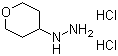 structure of CAS# 1187974-47-5, (Tetrahydro-2H-pyran-4-yl)hydrazine hydrochloride (1:2)