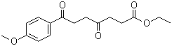 structure of CAS# 1188265-06-6, 4,7-Dioxo-7-(4-methoxyphenyl)heptanoic acid ethyl ester;4-Methoxy-gamma,zeta-dioxobenzeneheptanoic acid ethyl ester