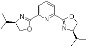结构式 CAS# 118949-61-4, 2,6-双[(4S)-(-)-异丙基-2-恶唑啉-2-基]吡啶