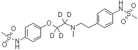 结构式 CAS# 1189700-56-8, 多非利特-d<sub>4</sub>