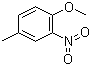 结构式 CAS# 119-10-8, 4-甲基-2-硝基苯甲醚; 4-甲氧基-3-硝基甲苯