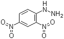 structure of CAS# 119-26-6, 2,4-Dinitrophenylhydrazine;1-(2,4-Dinitrophenyl)hydrazine; DNP
