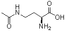 结构式 CAS# 1190-46-1, (2S)-4-(乙酰氨基)-2-氨基丁酸