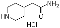 structure of CAS# 1190194-62-7, 4-Piperidineacetamide hydrochloride;2-(Piperidin-4-yl)acetamide hydrochloride