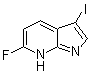 structure of CAS# 1190319-92-6, 6-Fluoro-3-iodo-1H-pyrrolo[2,3-b]pyridine