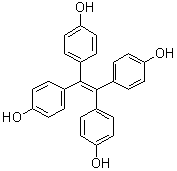 structure of CAS# 119301-59-6, Tetra(4-hydroxyphenyl)ethylene;4,4',4'',4'''-(1,2-Ethenediylidene)tetrakis[phenol]