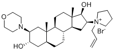 结构式 CAS# 119302-86-2, 17-脱乙酰基罗库铵