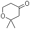 structure of CAS# 1194-16-7, 2,2-Dimethyltetrahydropyran-4-one;Tetrahydro-2,2-dimethyl-4H-pyran-4-one