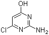 structure of CAS# 1194-21-4, 2-Amino-6-chloro-4-pyrimidinol;2-Amino-4-chloro-6-hydroxypyrimidine