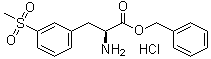 结构式 CAS# 1194550-59-8, 3-(甲基磺酰基)-L-苯丙氨酸苄酯盐酸盐