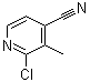 structure of CAS# 1195189-83-3, 2-Chloro-3-methyl-4-pyridinecarbonitrile