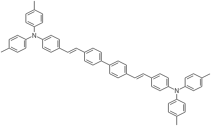 结构式 CAS# 119586-44-6, 4,4'-双[4-(二对甲苯基氨基)苯乙烯基]联苯