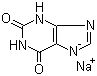 structure of CAS# 1196-43-6, Xanthine sodium salt;2,6-Dihydroxypurine sodium salt