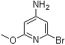 structure of CAS# 1196152-34-7, 2-Bromo-6-methoxy-4-pyridinamine;(2-Bromo-6-methoxypyridin-4-yl)amine