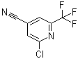 structure of CAS# 1196155-38-0, 2-Chloro-6-(trifluoromethyl)-4-pyridinecarbonitrile;2-Chloro-6-trifluoromethylisonicotinonitrile